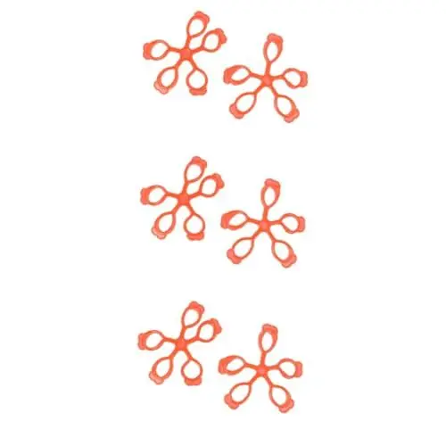 Produktbild: FOMIYES 6 Stk Gitarrentrainer musikinstrument fingerkraft finger trainers Handtrainer Gitarrenfinger intensiver Trainergriff Fingerstärkung Fingertrainer Gitarren-Finger-Übungswerkzeug rot