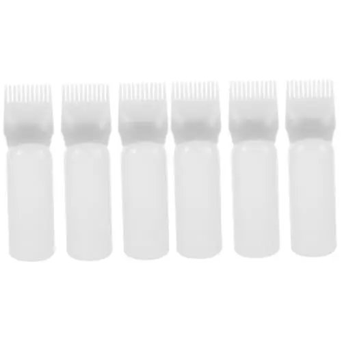 Produktbild: FOMIYES 6 Stk Medizinflasche Applikatorflaschen Für Haarfärbemittel Kamm Bürste Zum Auftragen Von Haaren Für Die Haarfarbe Haarölen Kämme Plastik Haarwurzeln Fräulein Bimsstein