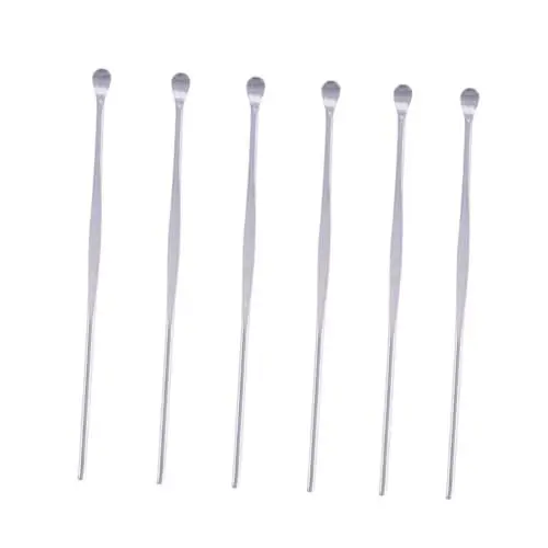 Produktbild: FOMIYES Löffelset Zum Entfernen 6-teilig Edelstahl Kürette Ohrenreiniger Ergonomisches Leichtdesign