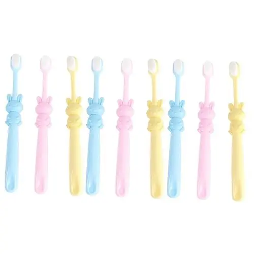 Produktbild: FOMIYES 9 Stk Kinderzahnbürste Mit Weichen Borsten Zahnreinigungsbürste Babys Erste Zahnbürste Cartoon-zahnbürste Kinderzahnbürsten Tragbare Zahnbürste Kinder Zahnbürste Handzahnbürste Pbt