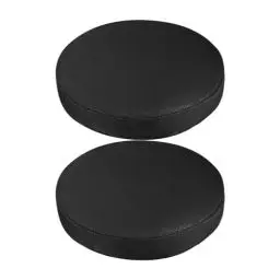 Produktbild: FOMIYES Barhocker-Bezug, wasserdicht, PU-Leder, Schwarz, rund, Stretch, Hockerkissen, waschbar, für Bar, Zuhause, Büro, 30 cm, 2 Stück