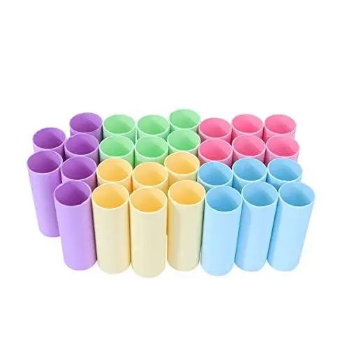Produktbild: FOMIYES Bastel Papprollen Mehrfarbige Kartonrohre 20Pcs Handwerksrollen R?hrchen Recycling Leere Handwerkskartonschl? für DIY- Projekte im Klassenzimmer Papprollen Kraftpapier