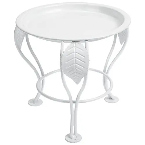 Produktbild: FOMIYES Blumenständer Blumenhocker Metall Pflanzenhocker Blumenst?nder Balkon Zimmer Garten ? Eisen Kunst Blumenst?nder Blumentopf Pflanzgef?? Untersetzer Untertasse Indoor Outdoor Pflanzenständer