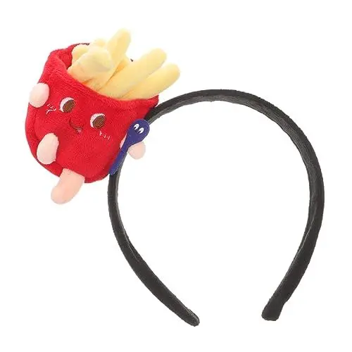 Produktbild: FOMIYES Cartoon-lustiger Pommes-frites-kopf-knopf Halloween-cosplay-hut Hamburger-partyhut Stirnbänder Für Frauen Lustige Verrückte Hüte Fast-food-hut Essenskostümhüte Stoff Toast Kleidung