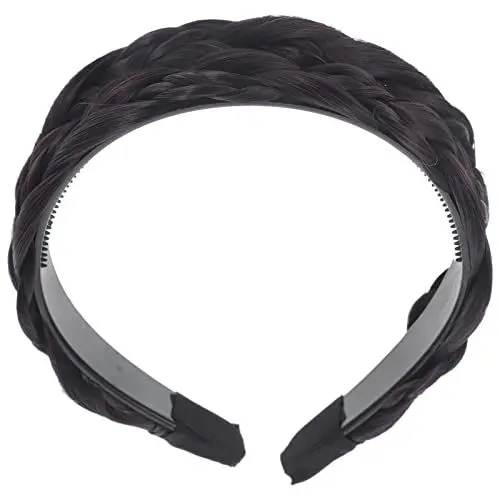 Produktbild: FOMIYES Geflochtenes Stirnband Haarschmuck Für Mädchen Make-up-stirnband Frauen Stirnband Zöpfe Haarband Mit Zahn Damen Stirnbänder Haargummis Für Hochtemperaturdraht Fräulein Weben Schal