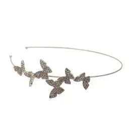 Produktbild: FOMIYES Goldener Strass-Schmetterlingshaarreif, dünner Haarreif, Kristall-Stirnband, koreanisches Haarband, Haar-Accessoires, Hochzeit, Braut-Haarband für Frauen und Mädchen