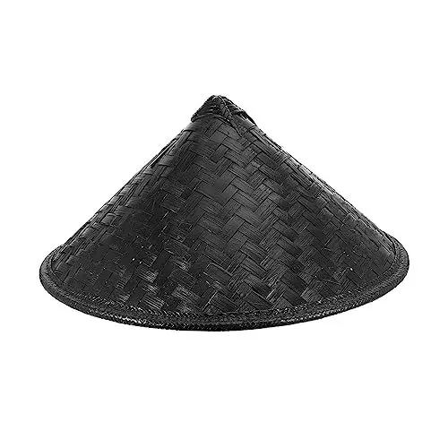 Produktbild: FOMIYES Japanischer Samurai-Hut Reishut Chinesischer Hut Japanischer Hut Bambushut Angelmütze Rittermütze Cosplay Ritter Schwarzer Hut Samurai-Masken Orientalische Cosplay-Kappen Für