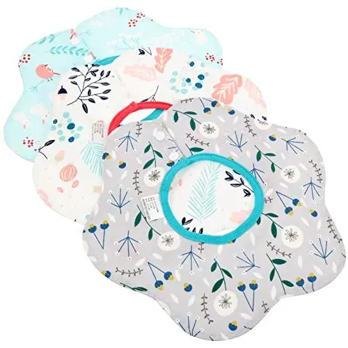 Produktbild: FOMIYES Kinderhandtuch Hautfreundliche Babylätzchen Wasserabsorbierende Babylätzchen Entzückende Bedruckte Babylätzchen Liefert 3 (2) Babynahrungszubereiter