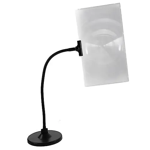 Produktbild: FOMIYES 4X Lupe Ständer Flexibles Rohr Desktop Leselupe für Stickerei Schwarz