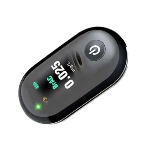 Produktbild: FOMIYES Mini- Atemalkoholtester Alkoholdetektor Genaue Alkoholmessung Für Sicheres Fahren