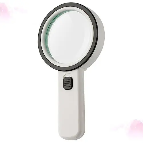 Produktbild: FOMIYES Lupe mit LED-Licht schmucklupe lese Lupe Handliches Vergrößerungsglas tragbare Lupe Mehrzweck-Reparaturlupe vergrößerungsspiegel tragbare Leselupe Lupe für den täglichen Gebrauch