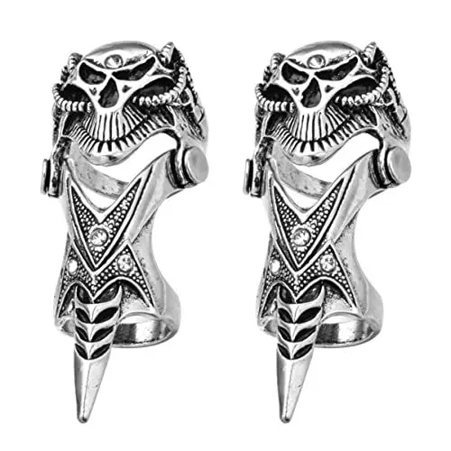 Produktbild: FOMIYES Ringe 2st Fingerring-set Klauenring Punk-finger-schmuck-geschenke Volle Fingerringe Gotische Volle Fingerklaue Hip-hop-fingerschmuck Fingerspitze Kleidung Mann Ring Paar Nagelring