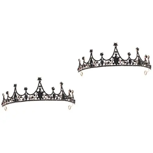 Produktbild: FOMIYES Stil Kopfbedeckung Tiara Mädchen für Zubehör Bankett Blumenmädchen Strass Kopfschmuck Bräute Haar Königin Tiara Party Kristall Zubehör Diademe Barock Braut Braut Zart