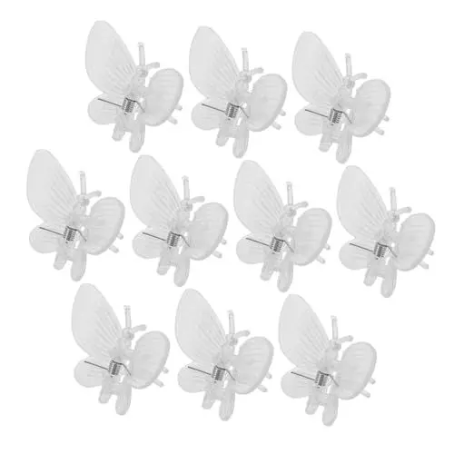Produktbild: FONDOTIN 10stücke Orchideen Clips Transparent Pflanzen Clips Für Stängel Unterstützung Für Kletterpflanzen Gemüse Und Blumen Einfach Zu Handhaben Für Gartenarbeit