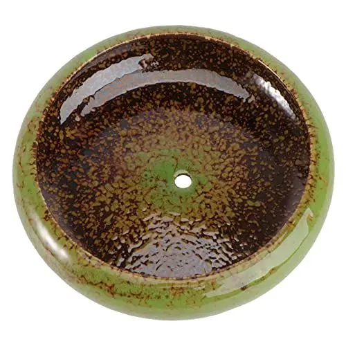 Produktbild: FONDOTIN Blumentopf Keramik Für Sukkulenten Pflanzen Attraktives Retro-Design Geeignet Für Innen Und Außenbereich Blumenbehälter Für Grüne Mikrolandschaften