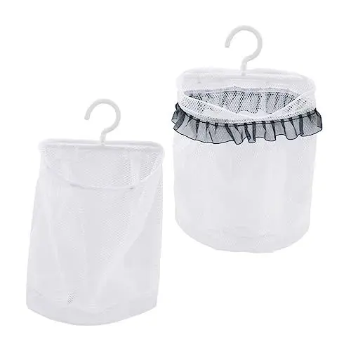 Produktbild: FONDOTIN -montiert Lagerung Tasche 2 Stücke Mesh Beutel Für Küche Schrank Kleiderschrank Kordelzug Net Tasche Einfach