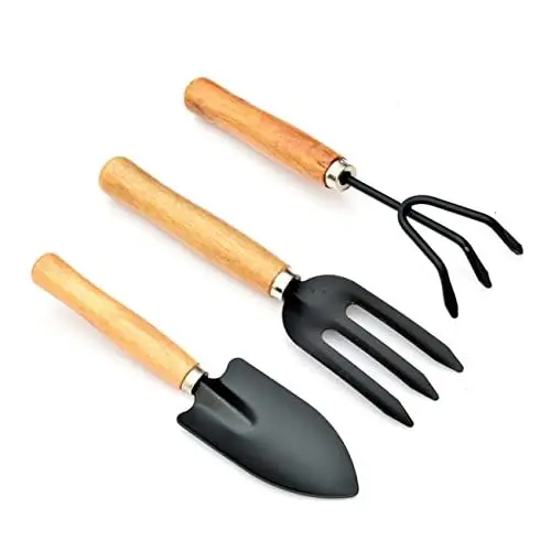 Produktbild: FONDOTIN 3 Rechen Für Die Gartenarbeit Gartenbau Werkzeug Nicht Schädlich Für Knoblauch Einfach Zu Hand
