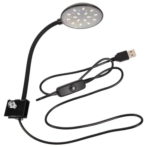 Produktbild: FONDOTIN Klemmleuchte Für Aquarien Kleine Lampe Für Fischbecken Hohe Helligkeit Installieren Für Pflanzenbeleuchtung Und Aquarienpflege