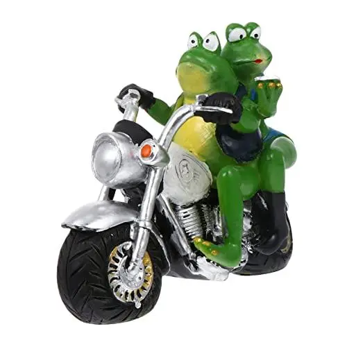 Produktbild: FONDOTIN Einzigartige Frosch-cop-Dekorationen Harz Tier-Ornament -statuen Für Die Gartenausstellung
