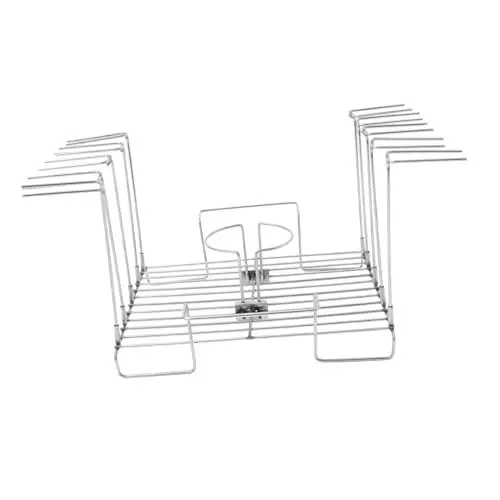 Produktbild: FONDOTIN Edelstahl Huhn Bräter Rack Huhn Stehen Drumstick Rack für Grill
