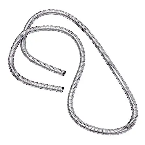 Produktbild: FONDOTIN Kabel Kabelschutz Flexible Kabelumwicklung schutzschlauch Trinkwasserschlauch-verlängerungsschlauch Hitzeschild Schutz Kabel-organizer Kabelmuffen Rostfreier Stahl Jacke Metall