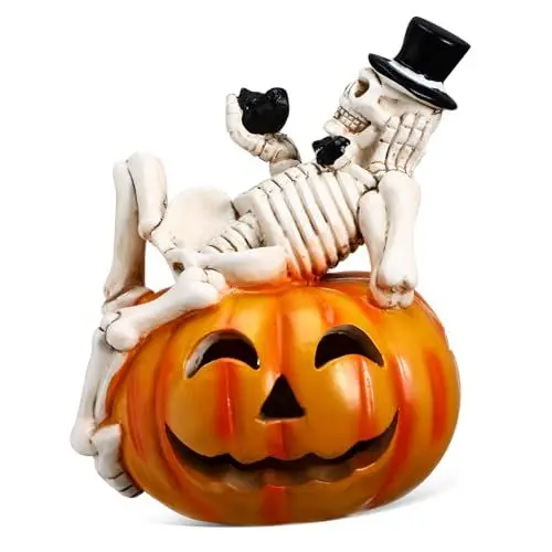 Produktbild: FONDOTIN Niedliche -kürbislaterne Halloween-kürbis-lichtset -Design Tischdekoration Partygeschenke Für Den Innenbereich Einfach Zu Verwenden