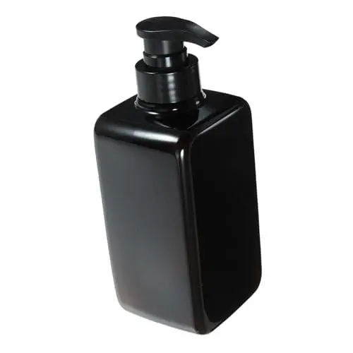 Produktbild: FONDOTIN Nachfüllbare Pumpflasche für Flüssigseife Shampoo und Duschgel Brauner Seifenspender aus Kunststoff für Bad und Reisen Geruchlos und Langlebig