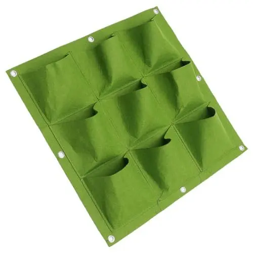 Produktbild: FONDOTIN Wand-pflanztasche Aus Vlies Zum Aufhängen Vertikaler Pflanzsack Mit Guter Luftdurchlässigkeit Wasser Speichern Und Abgeben Für Helle Wände Oder Andere Zwecke Robust Und