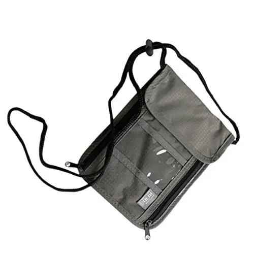 Produktbild: FONDOTIN Wasserfester Reisepasshalter Mit Transparenter Fächer Multifunktionale Reisewallet Für Kreditkarten Handy Und Dokumente Schultertasche Für Reisen