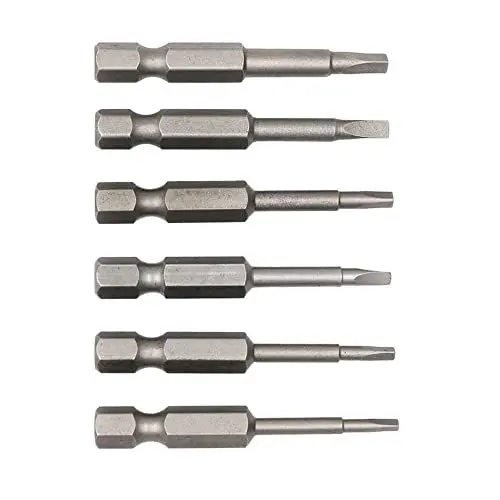 Produktbild: Fongmore 6 Stück 50 mm 1/4 Sechskantschaft Magnetischer Dreieckkopf Impact Grade Advance wärmebehandelter S2 Stahl TA1.8 TA2.0 TA2.3 TA2.5 TA2.7 TA3.0 Schraubendreher-Bits