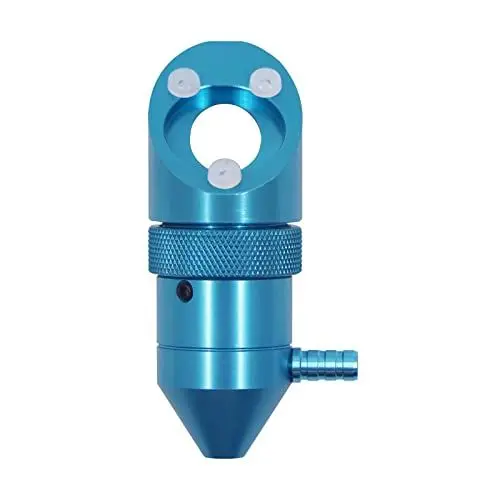Produktbild: FONLAND K40 CO2 Laserkopf Blau, laserkopf mit Luftunterstützung für K40 laser Cutter Graviermaschine, Objektivdurchmesser 12/18 mm FL: 50,8 mm und Dia:16 mm Brennweite25,4 mm Spiegel 20 mm