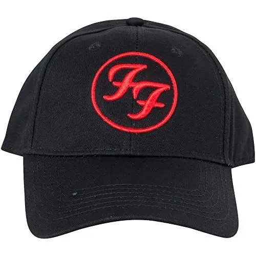 Produktbild: Foo Fighters Baseball Cap Rot Circle Band Logo Nue offiziell Schwarz Snapback