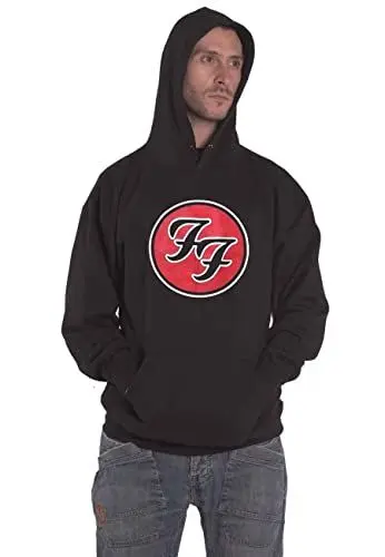 Produktbild: Foo Fighters Kapuzenpullover FF Band Logo Nue offiziell Herren Schwarz Pullover L