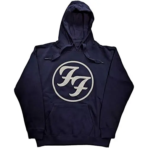 Produktbild: Foo Fighters Kapuzenpullover FF Band Logo Nue offiziell Unisex Navy Blau L