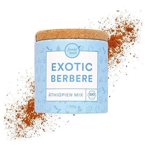 Produktbild: Foodsbest® Exotic Berbere Gewürze 50g | Äthiopien Gewürz Mix | Bio Gewürze | Natürliche Zutaten aus biologischem Anbau