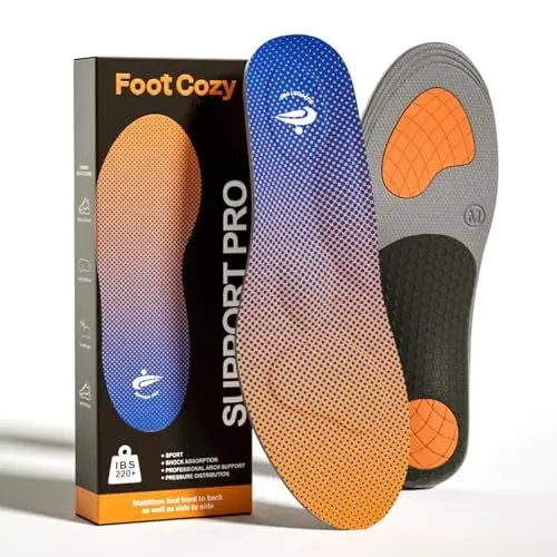 Produktbild: FootCozy Orthopädische Einlegesohlen, Volle Länge, für Plattfüße, Plantarfasziitis und lindert Fußkater für Männer und Frauen, Schuheinlagen, Geeignet für Sport- und Arbeitsschuhe