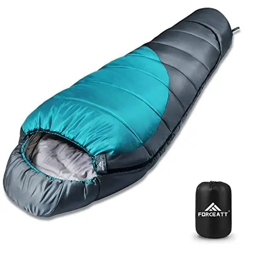 Produktbild: Forceatt Schlafsack, 3-4 Jahreszeiten Mumienschlafsack, Winterschlafsack ist Wasserdicht und reißfest,Produktgewicht ist 1.62kg,für Outdoor, Camping and Trekking