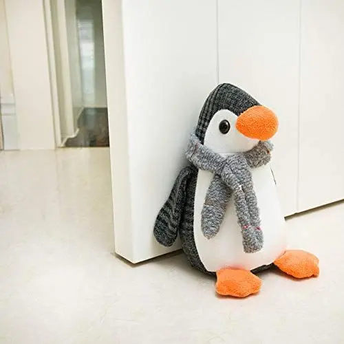 Produktbild: Forecronic Niedliche Türstopper Dekorative Türstopper für Haus und Büro, Pinguin beschwert Innenraum Türstopper Stoff gefüllte Tier Türstopper Boden dekorativ