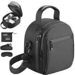 Produktbild: FOREGOER Tragetasche kompatibel mit VR 3 / VR 2 / Vision Pro,VR Gaming-Headset und Touch-Controllern, Reisetasche mit Objektivabdeckung für VR Zubehör