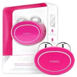 Produktbild: FOREO BEAR Smartes Mikrostrom-Facelifting-Gerät - Gesichtsmassagegerät - Gesicht & Jawline Trainer - Gesichtsmassage - Gesichtsroller - Sicher Facelifting - Anti-Aging - Fuchsia, 1 Stück (1er Pack)