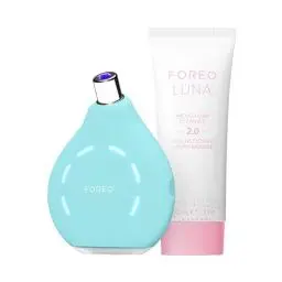 Produktbild: FOREO Blackheads Suck KIWI Set - Porenreiniger Gesicht + LUNA Micro-Foam Cleanser 2.0, 100 ml - Vakuum-Hautpflege-Tools - Mitesserentferner für Gesicht & Nase - Nie wieder Porenstrips