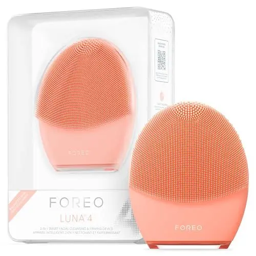 Produktbild: FOREO LUNA 4 Gesichtsreinigungsbürste - Straffende Gesichtsmassage - Anti-Aging-Pflege - Verbessert die Aufnahme von Gesichtspflegeprodukten - Einfache Gesichtspflege-Tools - Ausgeglichene Haut