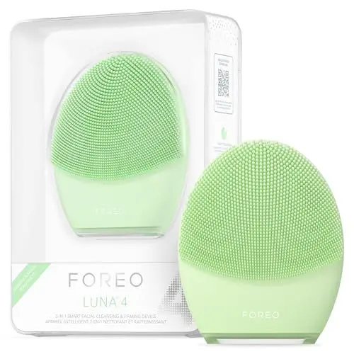 Produktbild: FOREO LUNA 4 Gesichtsreinigungsbürste - Straffende Gesichtsmassage - Anti-Aging-Pflege - Verbessert die Aufnahme von Gesichtspflegeprodukten - Einfache Gesichtspflege-Tools - Misch haut