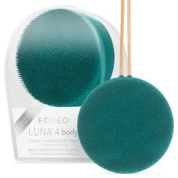 Produktbild: FOREO LUNA 4 body Körperbürste - Ganzkörperpflege - Körperpeeling - Verbessert die Aufnahme von Lotionwirkstoffen - Premium Lymphdrainage-Hautpflege-Tool - Wasserdicht - USB-aufladbar - Evergreen