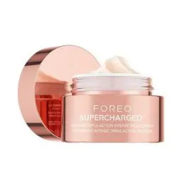 Produktbild: FOREO SUPERCHARGED HA+PGA Intensive Feuchtigkeitscreme mit 3x Wirkung – Anti-Falten-Gesichtscreme – Hyaluronsäure & Squalan – Vitamin E -Vegan Kosmetik – Gesichtscreme Damen und Manner – 50 ml