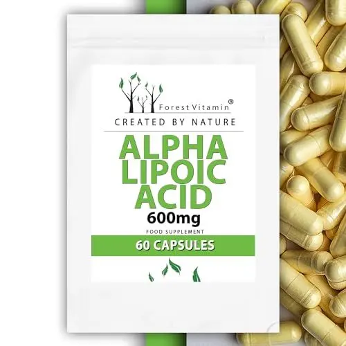 Produktbild: Forest Vitamin - Alpha Lipoic Acid 600mg - 60 Kapseln - Alpha-Liponsäure - Antioxidans - Gesundheit & Schönheit