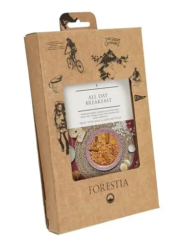 Produktbild: Forestia All Day Breakfast-SH mit Selbsterwärmenden Beutel leicht zubereitete Trekkingmahlzeit | Frühstück Mahlzeit | lange haltbare Camping Notration