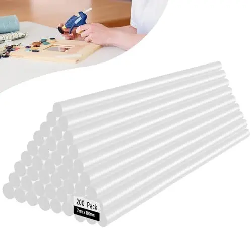 Produktbild: Forever Speed 200 Stück Heißklebestifte Klebesticks 7mm x 100 mm, Transparent Heissklebesticks, für Heißklebepistole Klebepistole, ideal für Heimwerken Reparieren Dekorieren