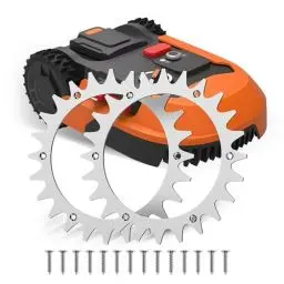 Produktbild: Forever Speed 2 Stück Mähroboter Spikes für Worx Landroid S/M, Senkschraubenloch-Entgraten, 210mm Rasenmäher-Roboternägel, 14 selbstschneidende Schrauben