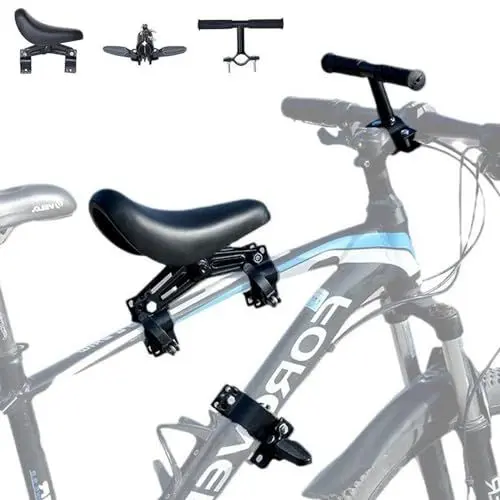 Produktbild: Foreverup Fahrradsitz Kinder Vorne,Kinderfahrradsitz,Kindersitz Fahrrad Vorne, mit Lenker Fahrradsitz, Mountainbike Kindersitz,für Mountainbikes, Cityräder, Falträder, Kinder von 2 bis 6 Jahren